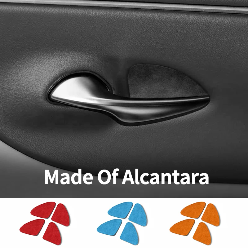 

For Lexus ES200 ES300h (2018-2026) Inside Door Handle Bowl Cover Trim Sticker Made of Alcantara Car Interior Tuning Accessories