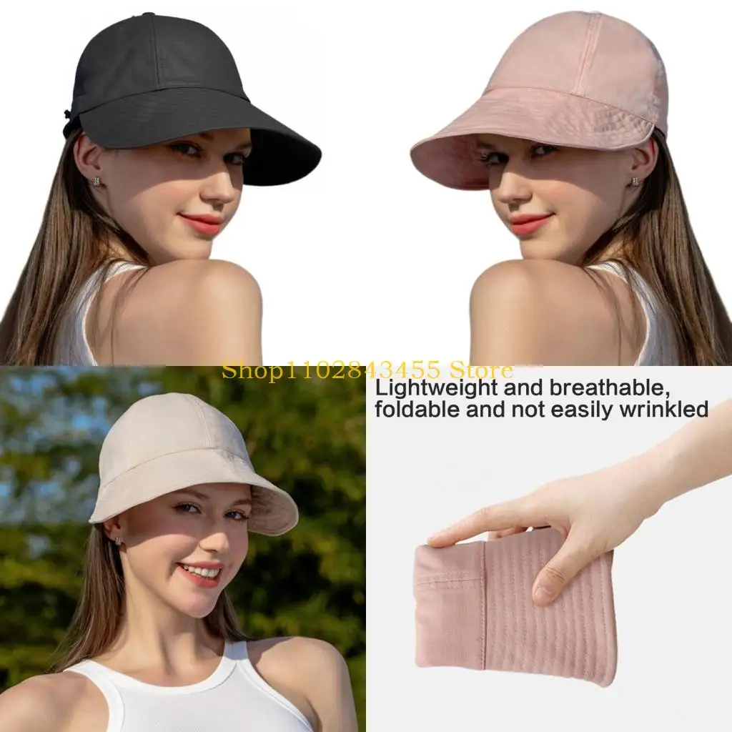 49MC Breathable Cotton Linen Sun Hat Wide Brims Quick Drying Sun Protective Bucket Hat For Women Men Outdoor Sports Travel