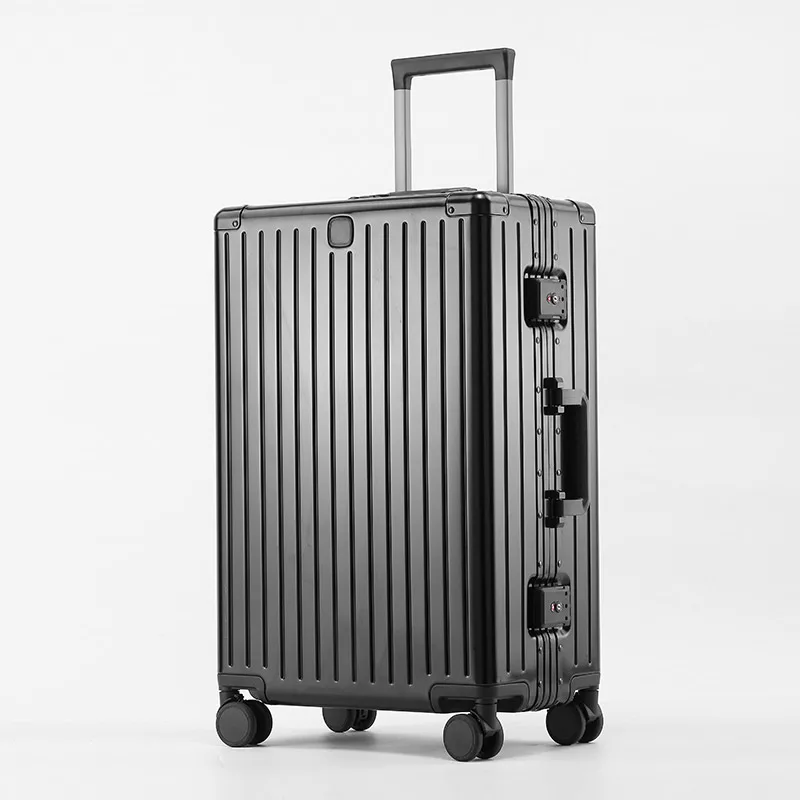 SUSHIMU Reisekoffer aus 100 % Aluminium-Magnesium-Legierung, Rollgepäck, 20/24/28 Zoll Trolley-Gepäck, Handgepäck, Kabinenkoffer 10