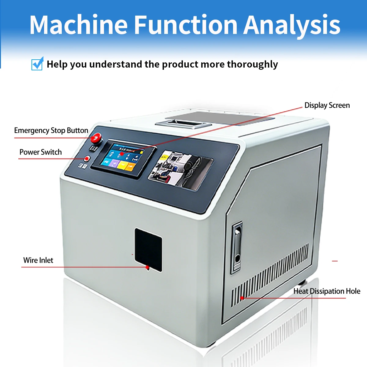 Insulated Terminals Bare/Heat Shrink Connectors Crimp Machine No Dies Change Wire