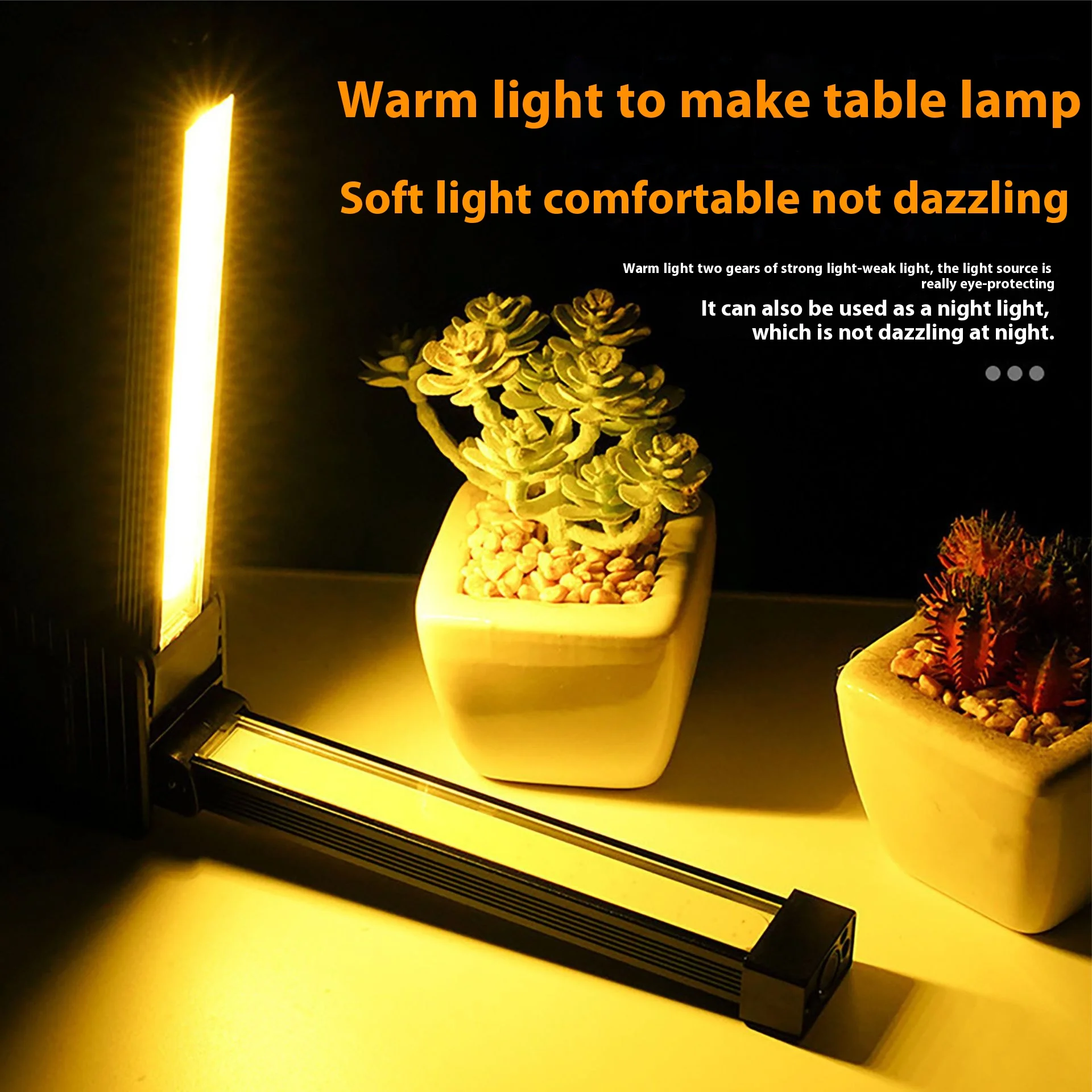 

Strong LED Flashlight Auto Repair Work Light Outdoor Multifunctional Camping Reading Lighting Folding COB Portable Lamp