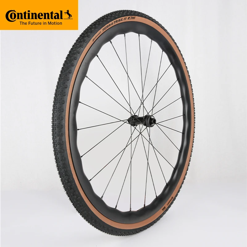 Continental Terra Trail 700x40C Tubeless Ready Road Bicycle Tire Black/Cream/Brown 3/180 TPI Folding Tyre Nobox Pure Grip