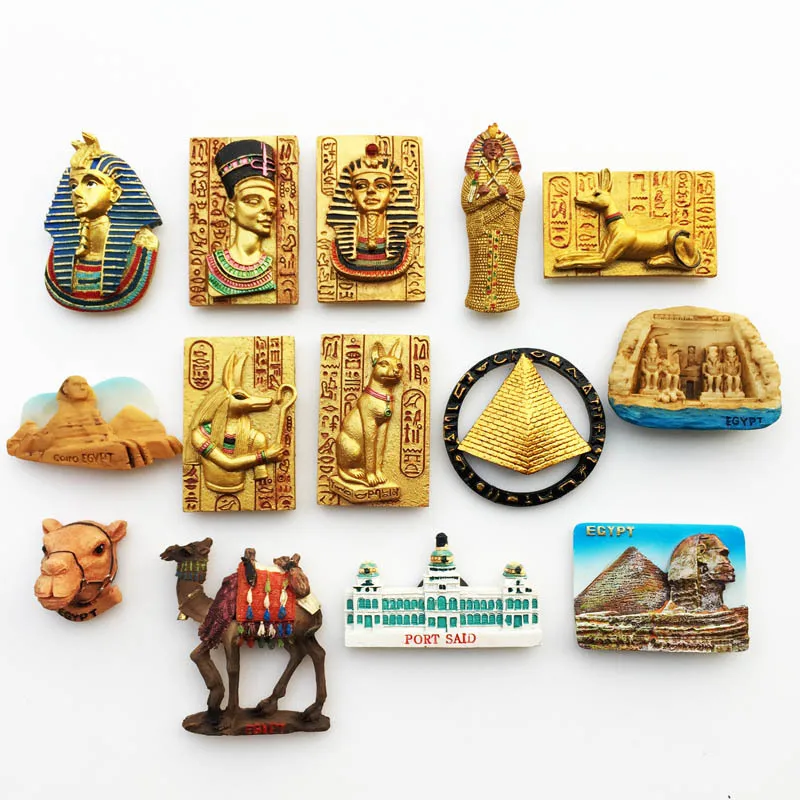 

Egypt Cairo 3D Fridge Magnets - Africa Pyramid/Pharaoh Refrigerator Magnets, Super Strong Magnets for Fridge, Home Decor Room
