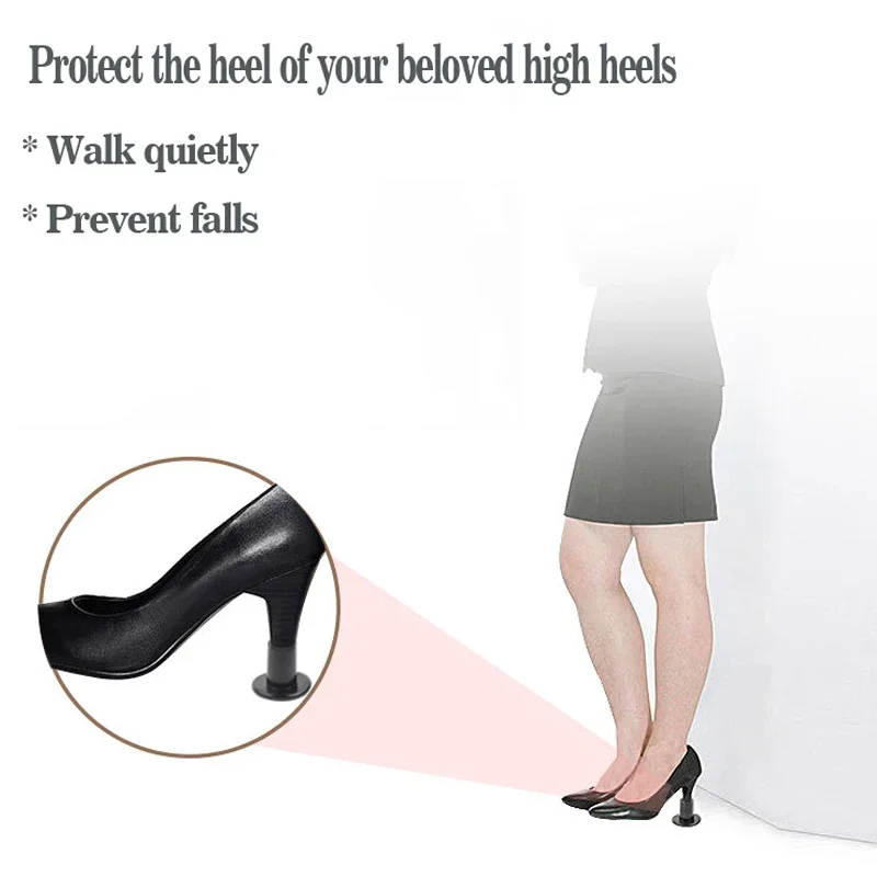 Non-slip Heel Cover for High Heel Shoes Protector Party Latin Dancing Anti-wear Shoe Stoppers Wedding Anti-slip Shoe Care Insert