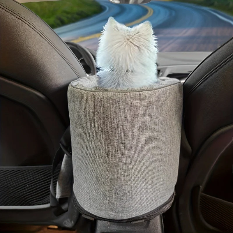 Dog Car Seat Bed Car Central Dog Car Seat Bed Portable Dog Carrier For Small Dogs Cats Safety Travel Bags Dog Accessories view 3