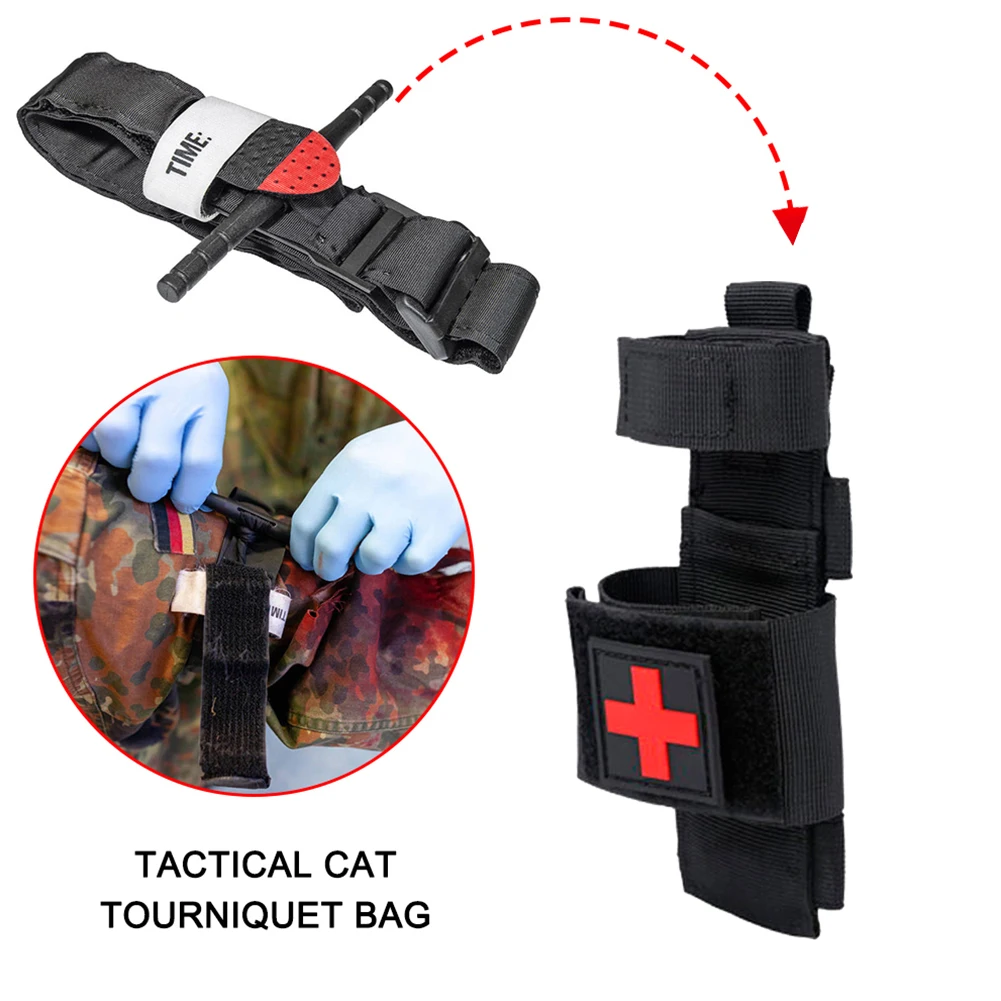 Outdoor Tactical Molle First Aid Bag Emergency Hunting Camping EDC Pouch Tourniquet Bandage Scissors Fast Hemosis Belt