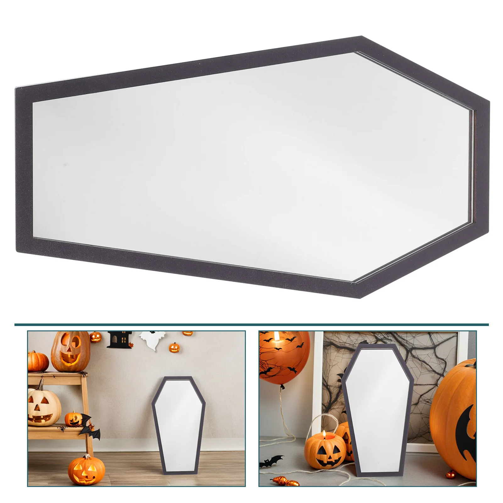 

Mirror Wall Decals 3D Halloween Decor Sticker Self Adhesive Acrylic for Home Office Party Goth Room Decorative Mirror Wall