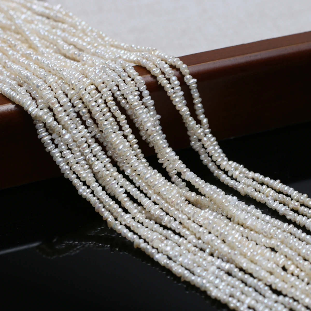 2-3mm White Natural Freshwater Pearls Irregular Shape Semi-Finished Beads for Jewelry Making DIY Necklace Bracelet Accessories