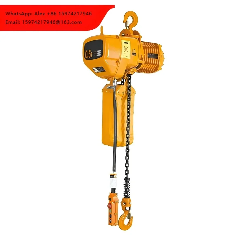 G80 Electric Chain Hoist Motor 0.5t/1t Load Capacity Steel Construction Hoist For Industry 4m Lifting Height Stage Chain Hoist