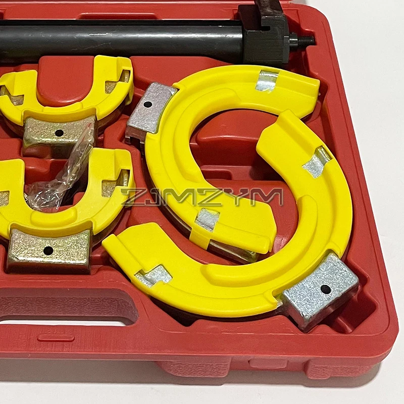 Strut Spring Compressor Set Universal Interchangeable Coil Spring Compressor Tool Set with Yellow Protective Sleeve