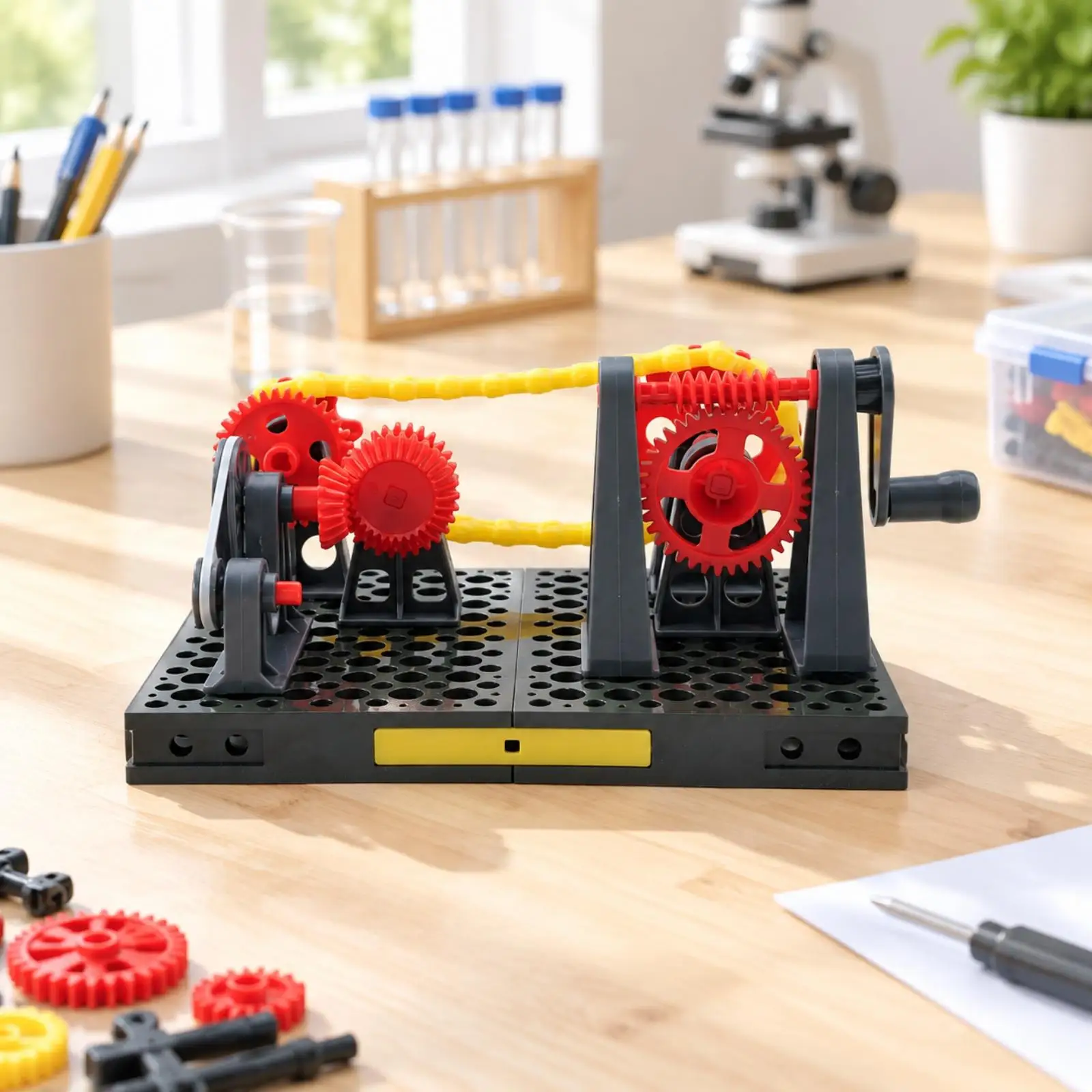 Hands-on Gear Gear System Science Model Educational Gear Model with Interlocking Toothed Gears Buildable for Students