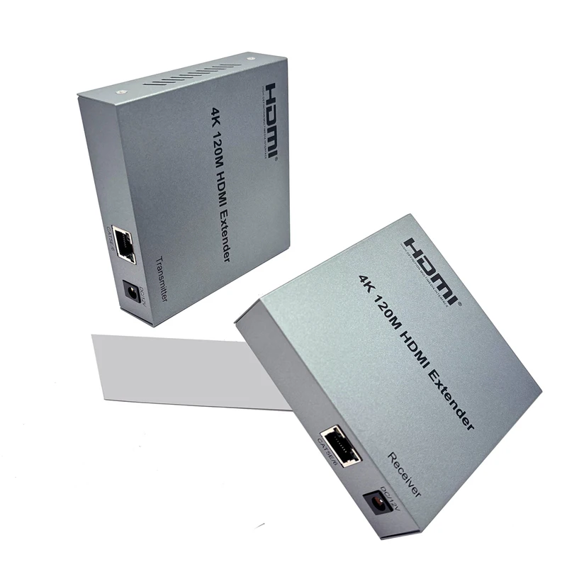 

4K HDMI Network Extender Via RJ45 Cat6 Ethernet Cable 120M Audio Video Transmitter and Receiver HDMI Loop for Laptop PC To TV