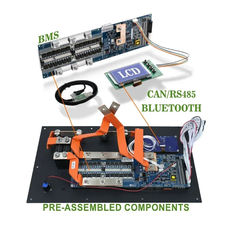 48V 280Ah 304Ah LiFePO4 DIY Battery Box Kit With BMS Without Battery Cells For Solar Energy Storage System 48V 280Ah DIY BOX
