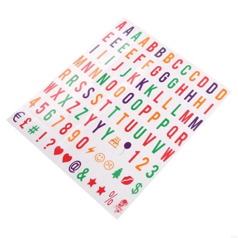 H55F Letters & Numbers Signs for A4 Light Up Box Box Box Board 65.4x35mm