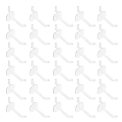 50 Pcs Clear Plastic Pegboard Hooks Wall ganizers Garage Storage Hangers Style Display Board Multi Purpose Tool Hangers