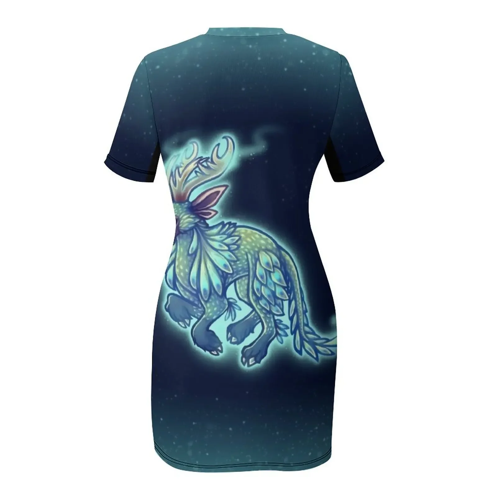 فستان إندريك بأكمام قصيرة فساتين طويلة للنساء فستان نسائي