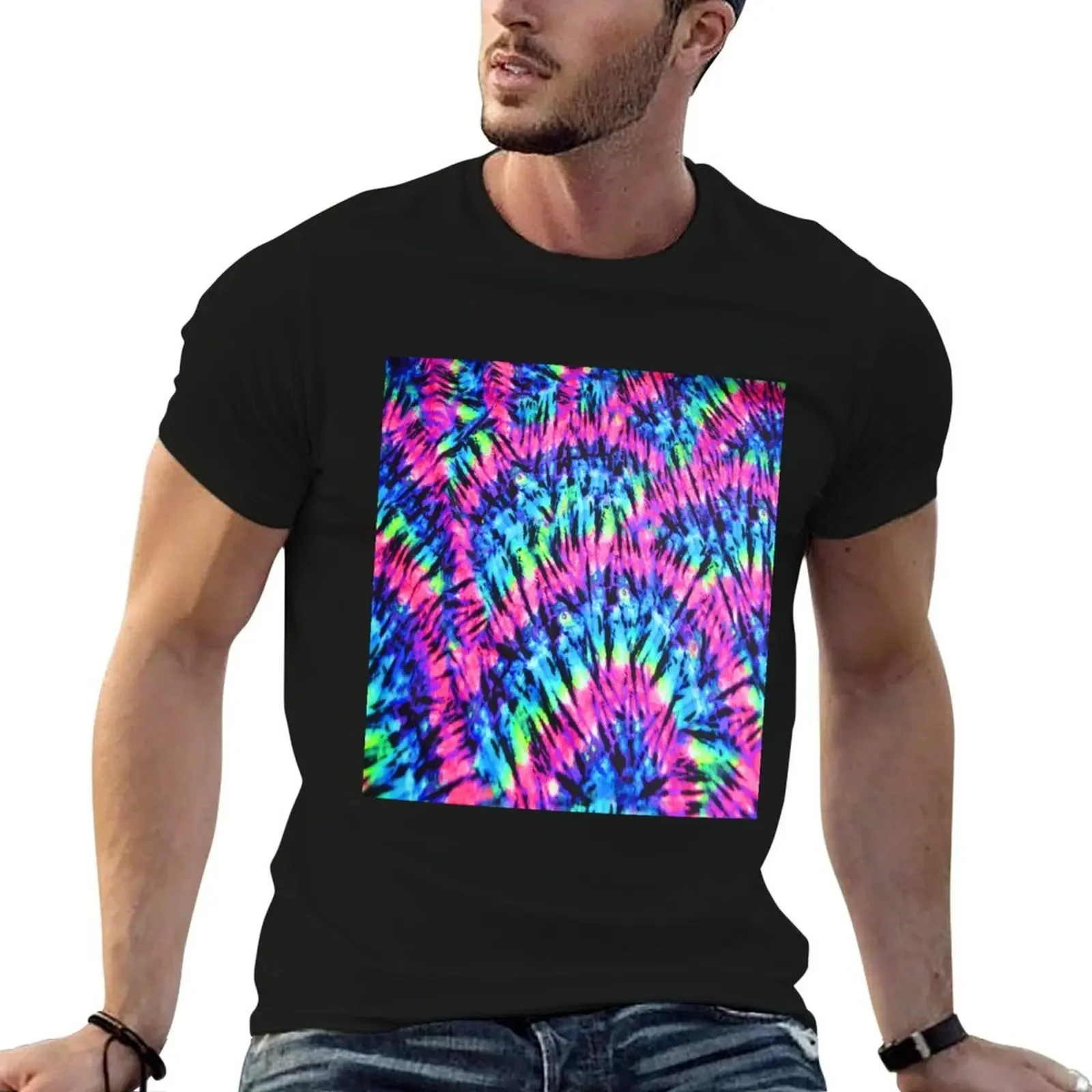 Funny Tie Dye T-Shirt rapper graphic tees shirts graphic tee man t shirt fitted t shirts for men