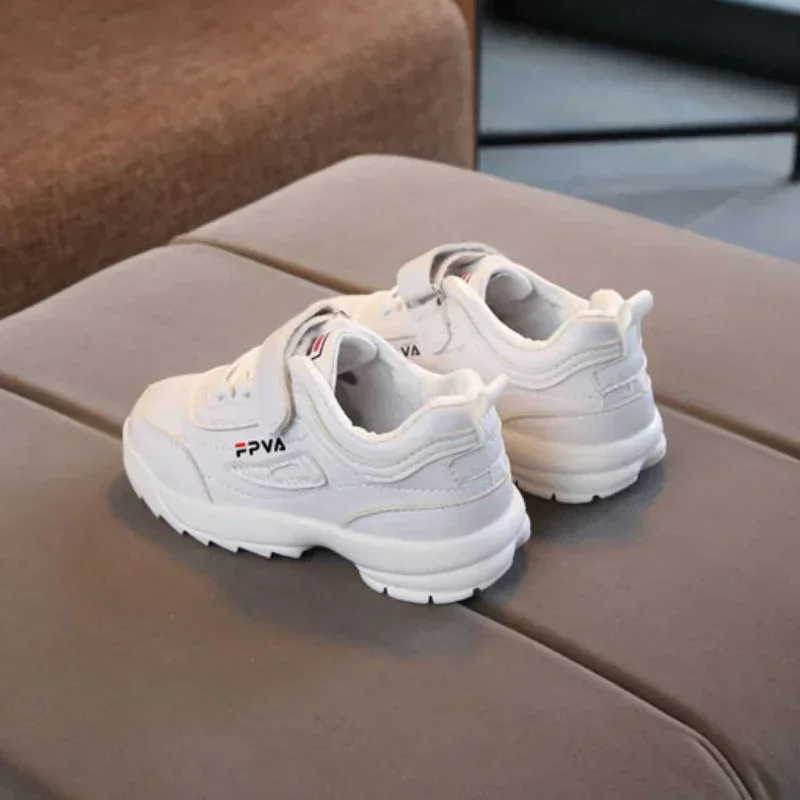 أطفال بنين بنات موضة أحذية رياضية طفل رضيع أطفال صغار المدربين الجلدية الأطفال مدرسة أحذية رياضية طفل احذية الجري الناعمة #5