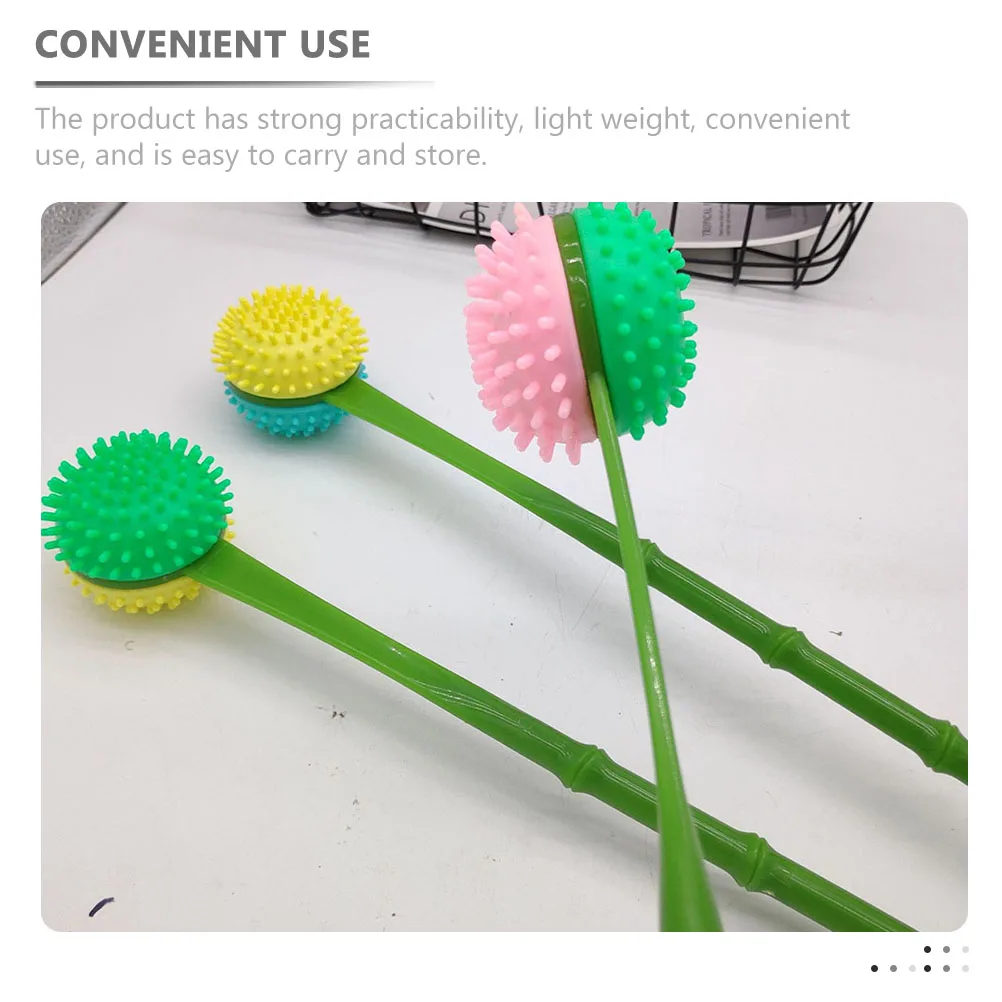 

2Pcs Massage Hammer Plastic Back Scratcher Long Handle Ergonomic Back Itch Relief Tool Portable Body Scratching Stick for Adults