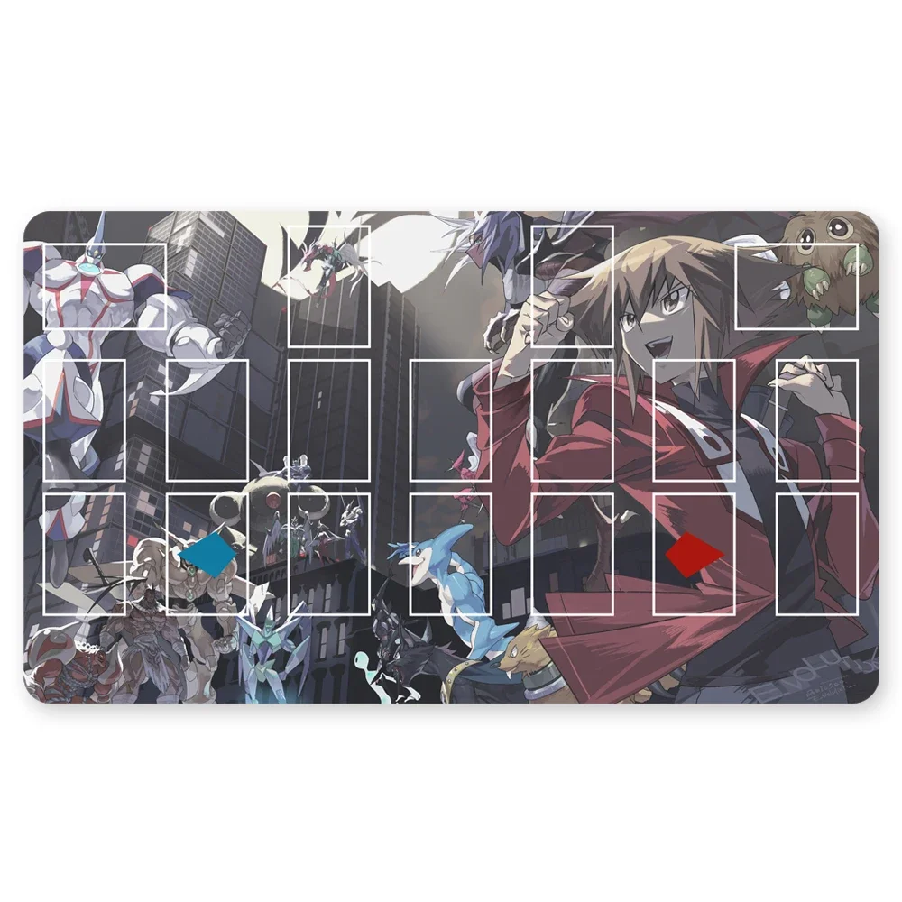 

1187344 - YuGiOh Playmat Blue-eyes Ultimate Dragon Dark Magician Duel Monsters Playmats Compatible for OCG TCG CCG+Free Bag