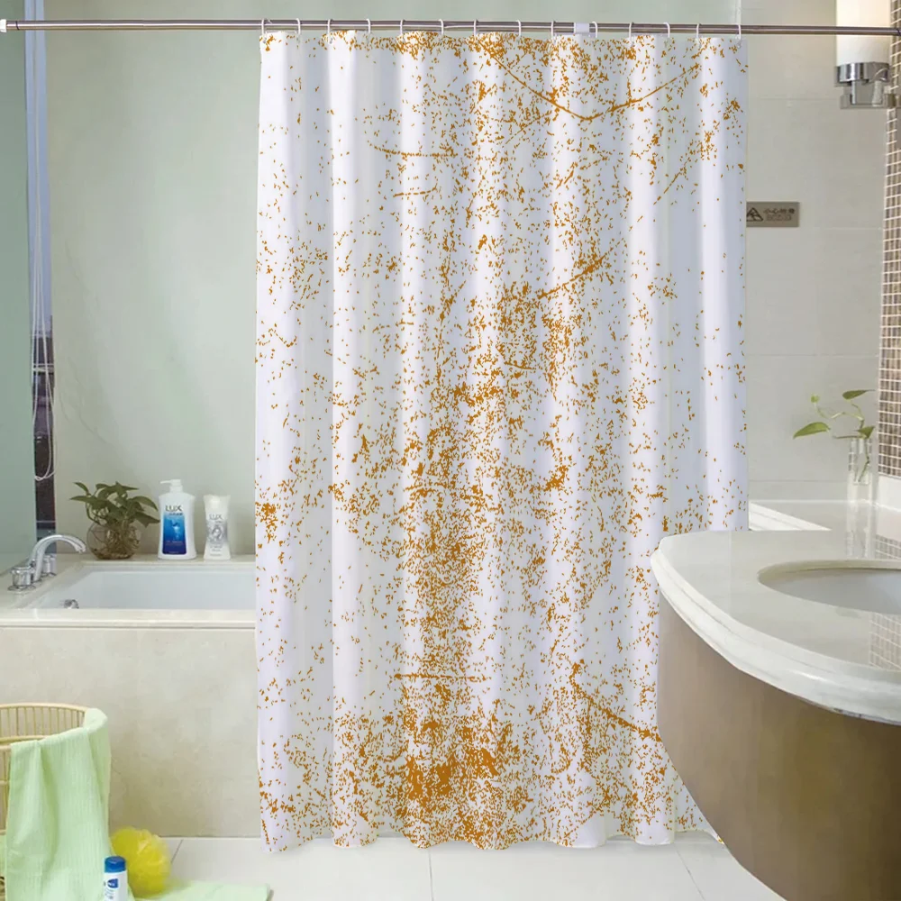 Splash-ink Shower Curtain for Bathroom Accessories Set Folding Partition Waterproof Fabric Bathroom Curtains for the Home Bath