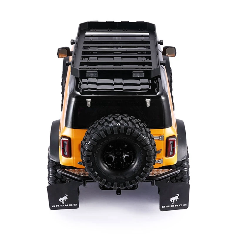 Dobradiças de porta de metal, tampa da porta traseira para traxxas trx4 2021 ford bronco 1/10 rc cawler, peças de atualização de carro, acessórios