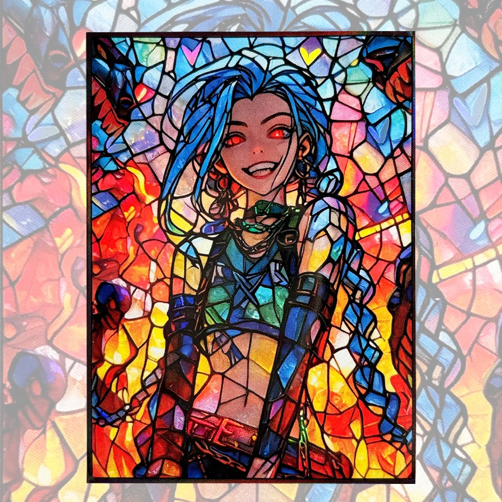 

66x91 мм, 50 шт., стандартные защитные пакеты для карт с мультяшным аниме-дизайном для настольных и коллекционных игр (MGT/PKM/PTCG)