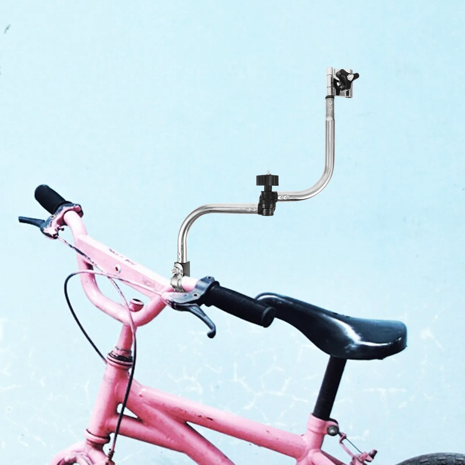 

Umbrella Stand Stainless Steel Foldable Bike Umbrella Holder Adjustable Mount Clamp for Bicycle Electric Scooter Wheelchair