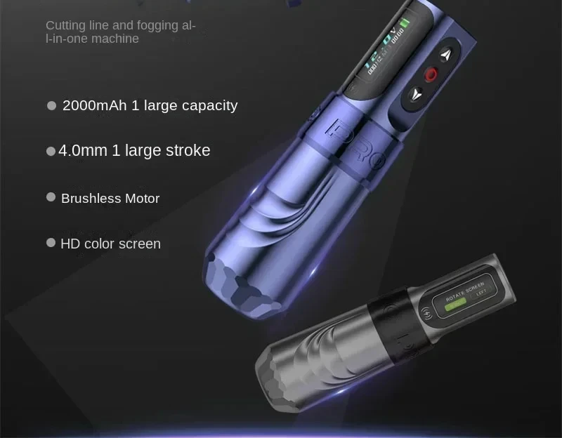 Best-Selling Wireless Tattoo All-in-One Machine High Quality Brushless Motor Direct Drive 3.5-4.6 Stroke Cut Line Tattoo