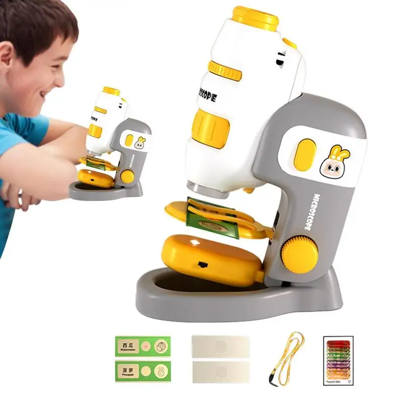 

Kids Microscope Kit Handheld Microscope Toys For Kids Portable Learning Toys Children Science Toys For Exploring Playing