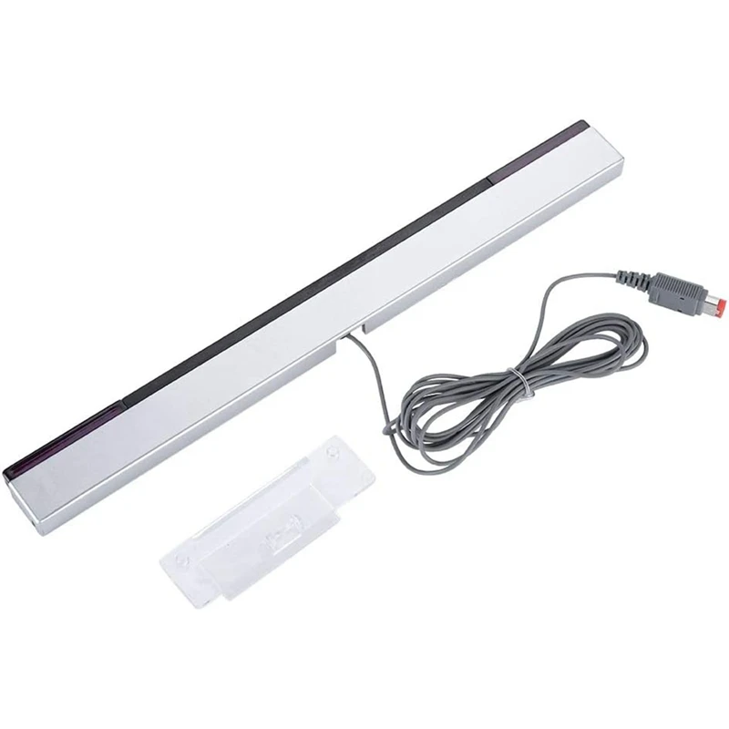 3 In 1 Wired Motion Sensor Bar + AC Power Supply Adapter Cord + Composite Audio Video Cable For Nintendo Wii