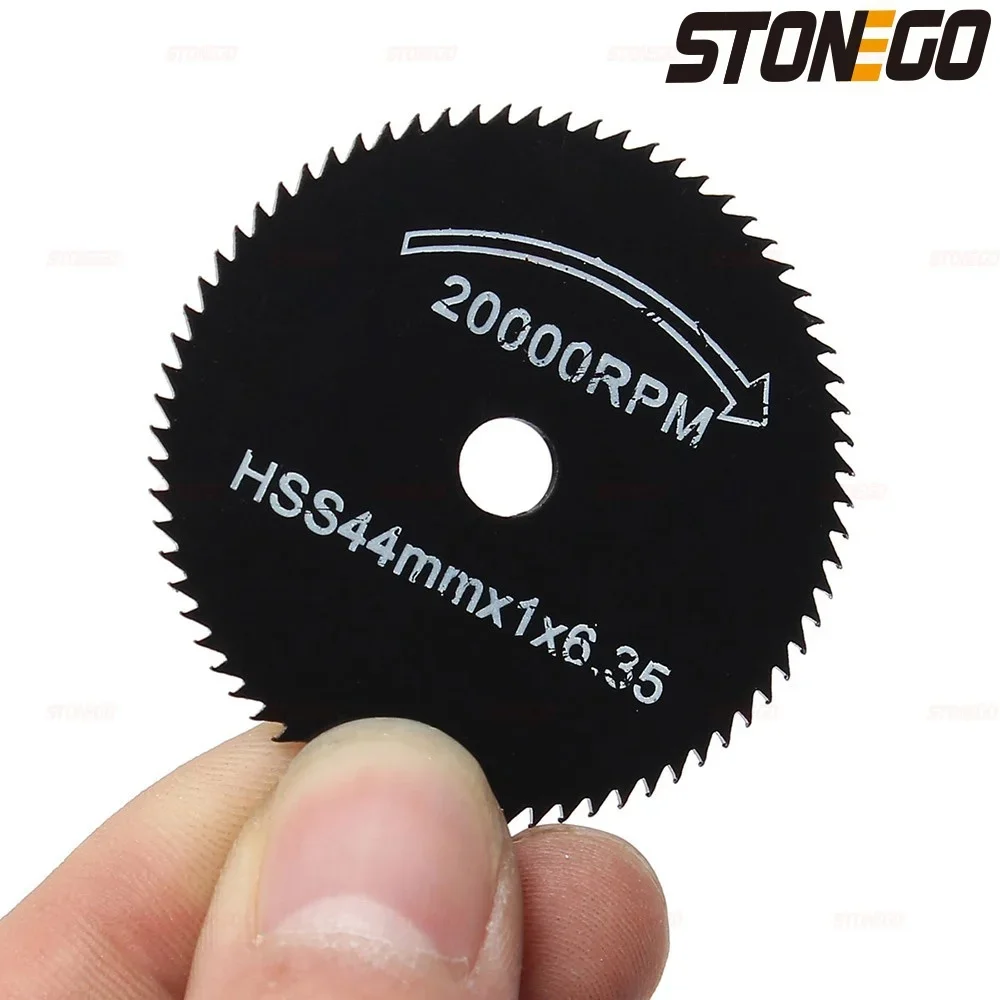 STONEGO 7Pcs/Set HSS Circular Saw Blade High Speed Steel Woodworking Cutting Discs for Woodworking Rotary Tool