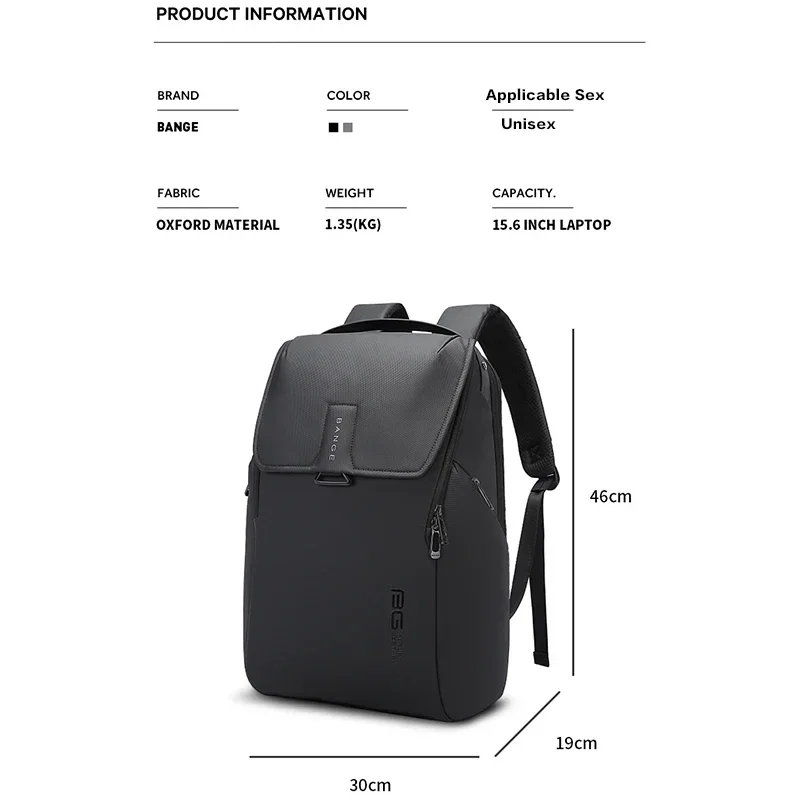 Mochila casual masculina e feminina, mochila escolar com compartimento para laptop, à prova d'água, designer de moda, mochilas de negócios