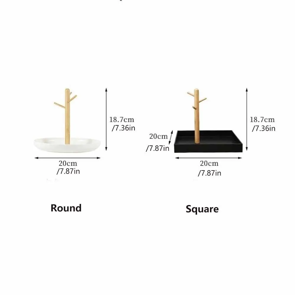 Key Hanger Nordic Branch Storage Tray Large Capacity Stable Jewelry Display Frame 3-Tier Design Save Space Entryway Display