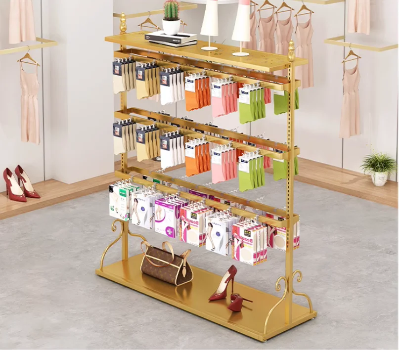Double sided sock rack display rack, multi-layer underwear box hanging rack, mobile phone case accessory display rack