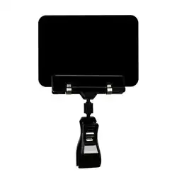 Black Plastic Chalkboard Pop Clips-on Style Sign Holder For Chalk Marker Food Label Display Rotating Card Stand