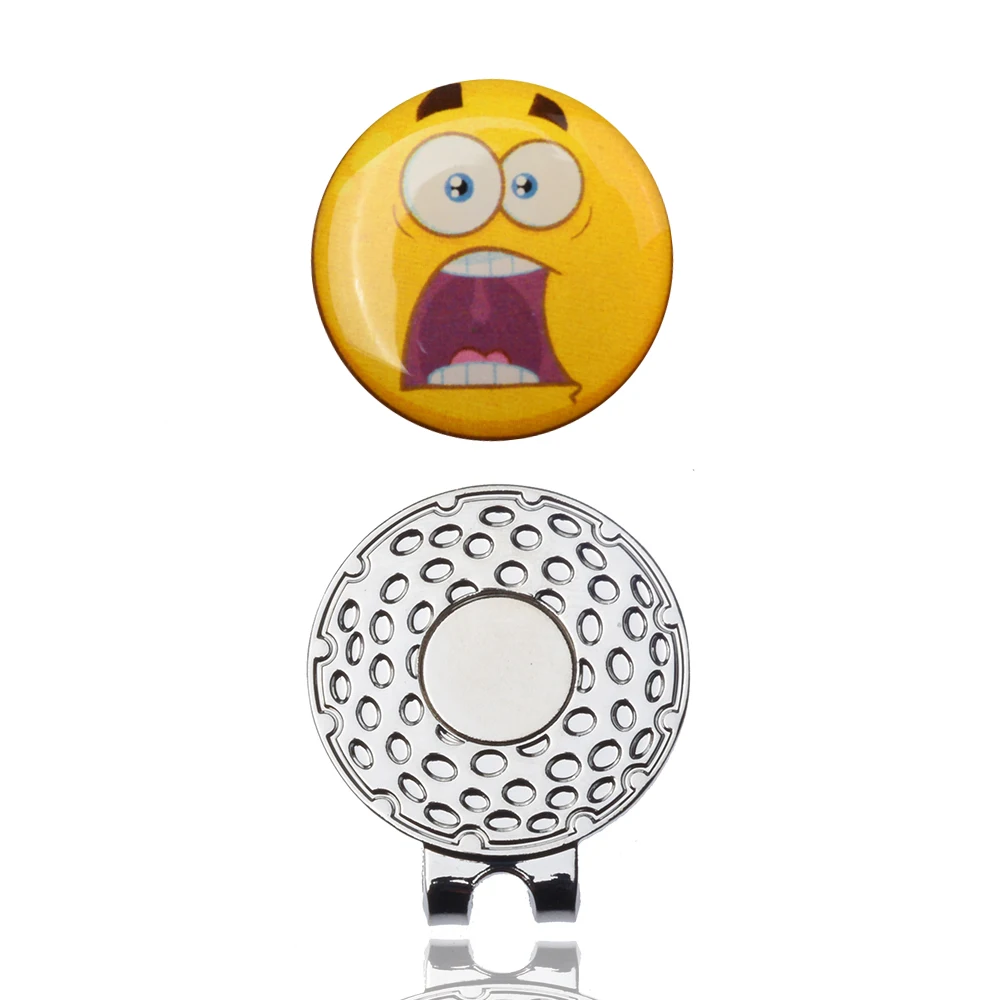Golf Marker With Magnetic Cap Hat Clips Golf Training Aids Epoxy Sticker Golf Ball Marker Golf Accessories