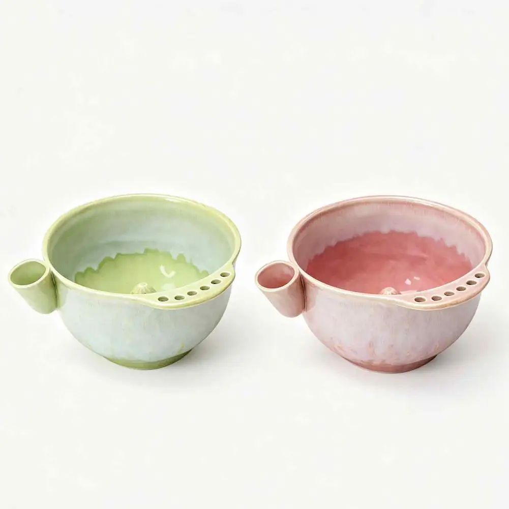 Rotating Fruit Colander Ceramic Berry Swirl Washing Bowl with Self-spinning Drain Holes Fruit for Strawberries for Fruits