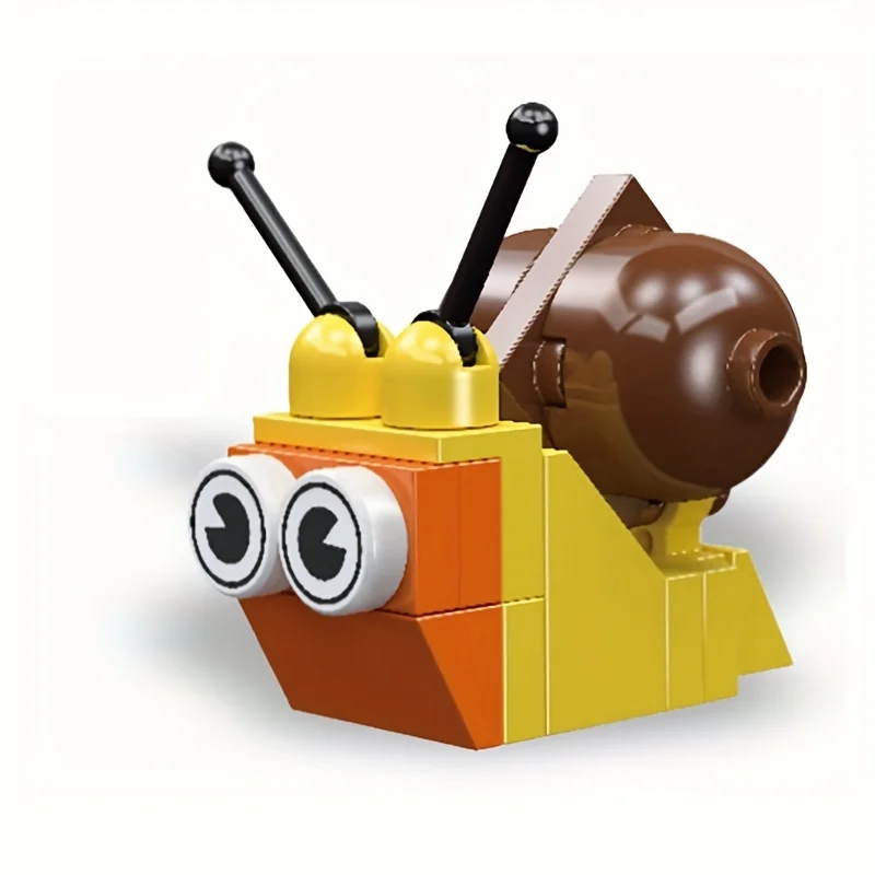 Krijg Je Kleine Insectenfeest Bouwstenen, Schattig Diermodel Speelgoed, Kerst/Verjaardagscadeau, Educatieve Bakstenen