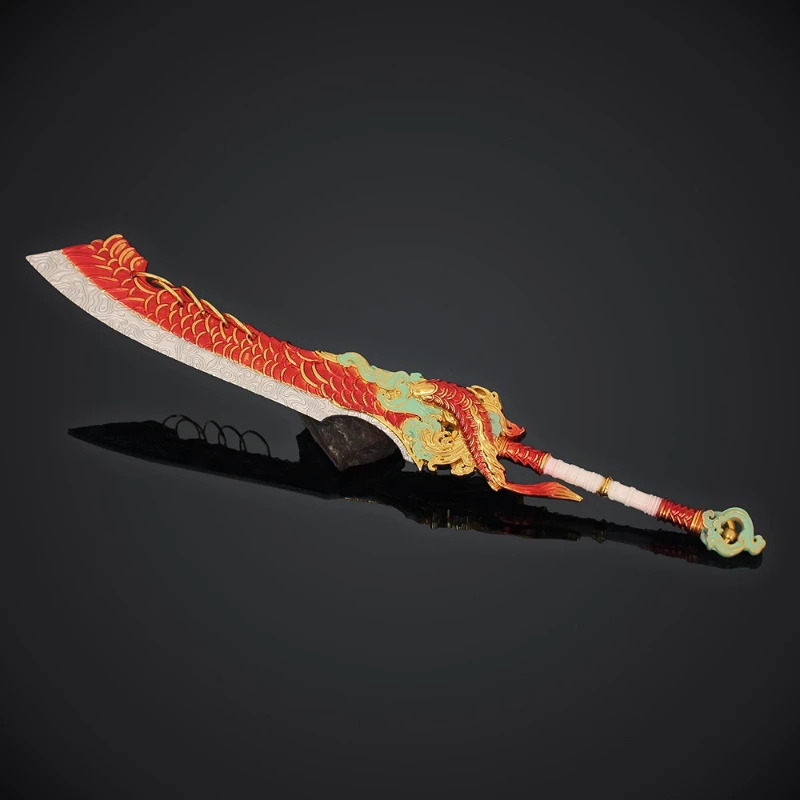 30 cm/11,81 pollici Naraka: Bladepoint Gioco Periferico Grande Ichthyosaurus Coltello largo Arma Modello Giocattolo in metallo Spada Mestiere Ornamento Regalo