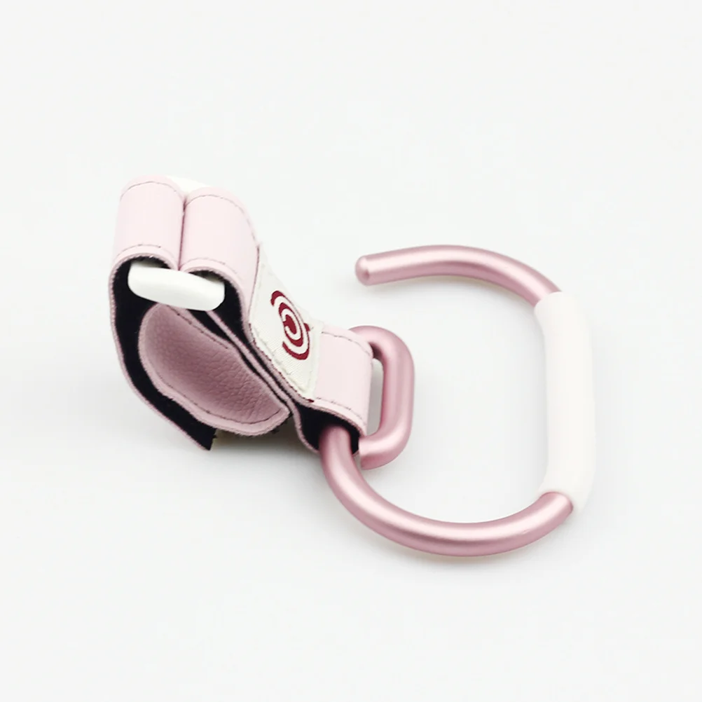 

4Pcs Pink Stroller Hooks Aluminum Alloy Heavy Duty Rotatable Baby Clips for Diaper Grocery Bags Key Holder Stroller Hooks