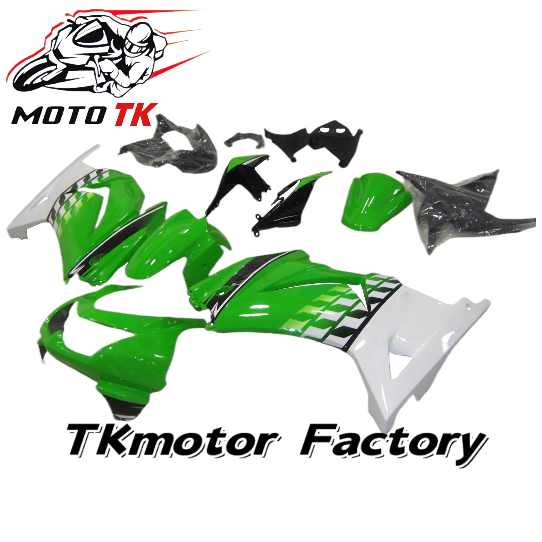 Custom Injection Fairing Kits for KAWASAKI Ninja 250R 2008 2009 2010 2011 2012  ZX250R EX250R 08-12+Fuel Tank Cover Bodywork