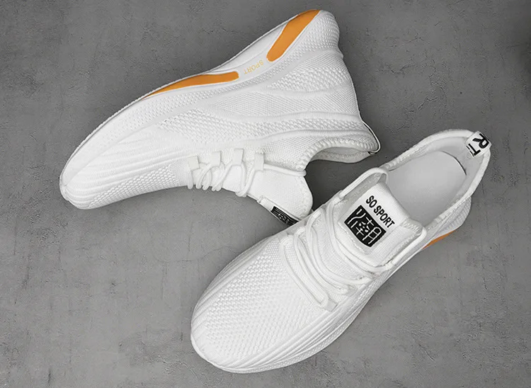 Antislip Knitted mesh fabric Breathable Soft sole Casual Damping Casual height increasing shoes Increase by 6/8 centimeters