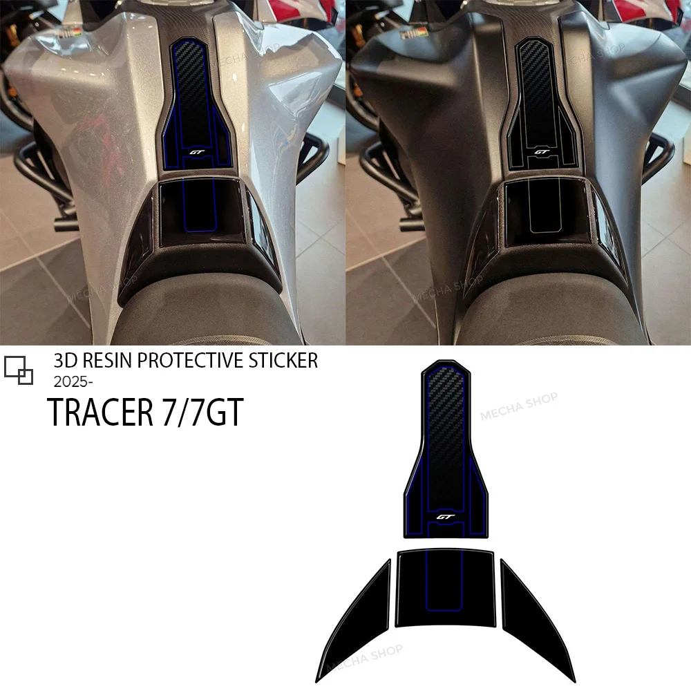 

Наклейки на бак для мотоцикла Tracer 7 GT 2025- Tracer7, 3D-наклейки из смолы, защита, аксессуары для мотоциклов