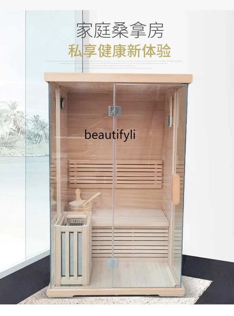 Household single double sauna room wet steam engine room commercial light wave room