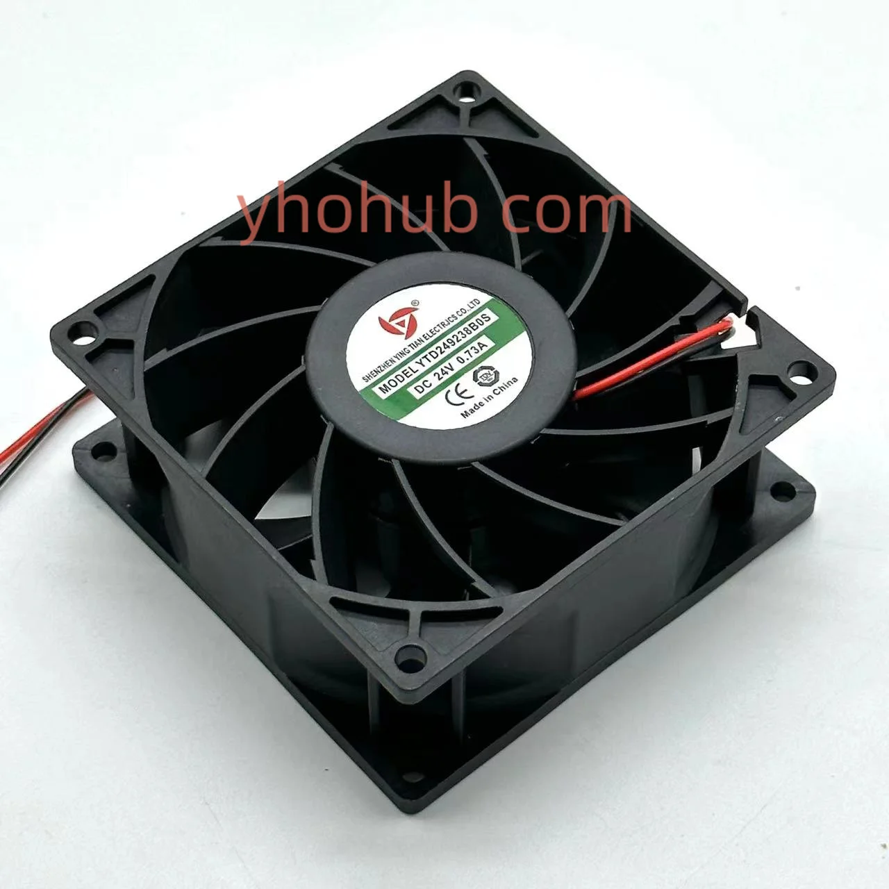 YTD249238B0S DC 12V 0.73A 90x90x38mm 2-Wire Server Cooling Fan