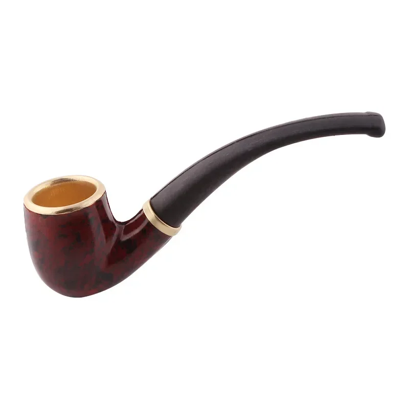 Detachable Wholesale Factory Direct Resin Wood Leopard Print Portable Washable Smoke Tobacco Smoking Pipes Accessories