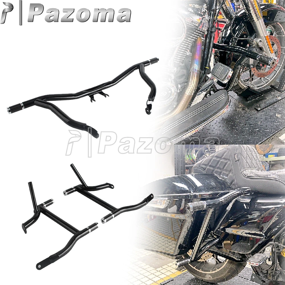 

Motorcycle Saddlebag Rail Guard For Harley Electra Glide Standard FLHT FLHFB FLHTCU Highway Crash Bar Bumper Falling Protection