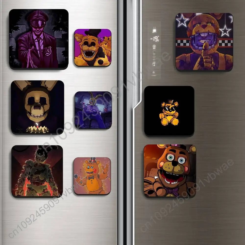 William Afton Springtrap Freddy FNAF BestSelling Refrigerator Magnetic Sticker Fridge Magnets Adhesive to Metal Surfaces Leaves