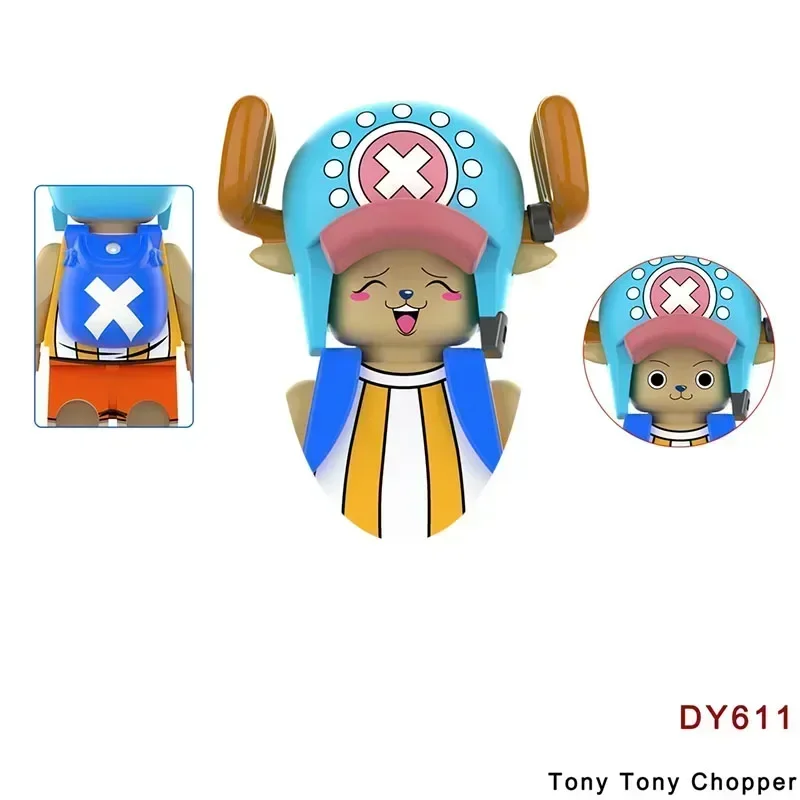 DY613 DY621 DY623 DY634 animación Luffy Tony Chopper Sanji Ace juguete ladrillos montaje muñeca bloques de construcción regalo de cumpleaños